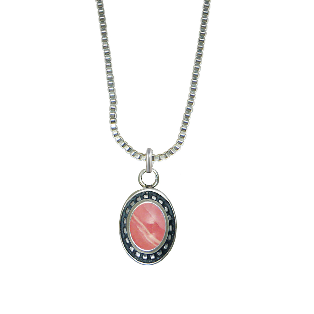 Sterling Silver Little Rhodocrosite Pendant Necklace